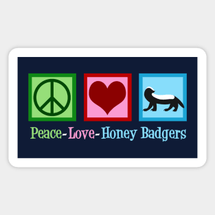 Honey Badger Love Sticker